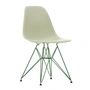 Vitra - Eames Plastic Side Chair DSR RE, kieselstein / Eames Sea Foam Green (Kunststoffgleiter basic dark)