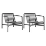 HAY - Palissade Lounge Chair Low, anthrazit (2er-Set)