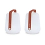 Fermob - Balad Akku LED-Leuchte, H 25 cm, ockerrot (2er-Set)
