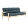 Karup Design - Knob Schlafsofa 130 x 190 cm, Kiefer natur / petrolblau (757)
