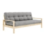 Karup Design - Knob Schlafsofa 130 x 190 cm, Kiefer natur / grau (746)