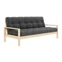 Karup Design - Knob Schlafsofa 130 x 190 cm, Kiefer natur / charcoal (511)