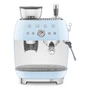 Smeg - Espressomaschine mit Siebträger EGF03, pastellblau