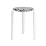 TipToe - LOU Hocker Macchiato, recycled plastic / wolkenweiß