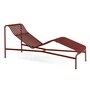 HAY - Palissade Chaise Longue Liegestuhl, iron red