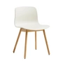 HAY - About A Chair AAC 12, Eiche lackiert / melange cream 2.0 (Kunststoffgleiter)