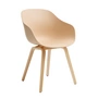 HAY - About A Chair AAC 222, Eiche lackiert / pale peach 2.0 (Kunststoffgleiter)