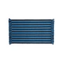 HAY - Stripes and Stripes Wool Teppich, 95 x 52 cm, blau