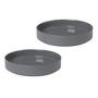 Blomus - Pilar Teller (tief), pewter (2er-Set)	