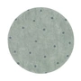 Lorena Canals - Round Dot Teppich, Ø 140 cm, blue sage / vintage blue