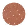 Lorena Canals - Round Dot Teppich, Ø 140 cm, chestnut / rose