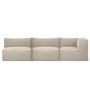 Ferm Living - Catena Modular 3-Sitzer Sofa mit Armlehne rechts, natur (Rich Linen)
