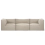 Ferm Living - Catena Modular 3-Sitzer Sofa mit Armlehnen, natur (Rich Linen)