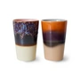 HKliving - 70's Teebecher 475 ml, dusk (2er-Set)