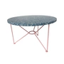 Acapulco Design - The Low Table, H 36 x Ø 65 cm, Terrazzo / memphisblau