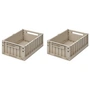 LIEWOOD - Weston Aufbewahrungsbox, 36 x 25 x 13,5 cm, sandy (2er-Set)