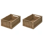 LIEWOOD - Weston Aufbewahrungsbox, 36 x 25 x 13,5 cm, oat (2er-Set)