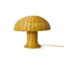 HKliving - Rattan Tischleuchte, mustard