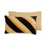 HKliving - Striped Samt-Kissen, 60 x 35 cm, fame