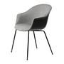 Gubi - Bat Dining Stuhl Frontpolsterung (Conic Base), schwarz / Remix 3 (152)