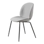 Gubi - Beetle Dining Chair Vollpolsterung (Conic Base), Schwarz / Remix 3 (123)
