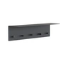 Frost - Unu Wandgarderobe 60 x 15 x 15 cm, schwarz matt / schwarz poliert