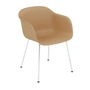 Muuto - Fiber Chair Tube Base, Chrom / ocker recycled