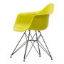 Vitra - Eames Plastic Armchair DAR RE, basic dark / senf (Filzgleiter basic dark)