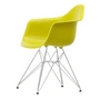 Vitra - Eames Plastic Armchair DAR RE, verchromt / senf  (Filzgleiter basic dark)	