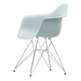 Vitra - Eames Plastic Armchair DAR RE, verchromt / eisgrau (Filzgleiter basic dark)