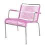 Fiam - Mya Spaghetti Loungesessel, Aluminium / pink