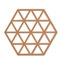 Zone Denmark - Triangle Untersetzer, 16 x 14 cm, light terracotta