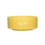 Design Letters - Snack Schale, Happy / yellow
