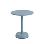 Muuto - Linear Steel Outdoor Kaffeetisch, Ø 42 x H 47 cm, hellblau NCS 4020-B