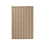 Ferm Living - Calm Kelim Wollteppich, 140 x 200 cm, dark sand / off-white
