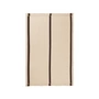 Ferm Living - Calm Kelim Wollteppich, 140 x 200 cm, off-white / coffee