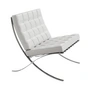 Knoll - Barcelona Sessel, Chrom / Leder creme Andes Altiplanos