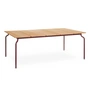 Magis - South Gartentisch, 200 x 120 cm, Teak / bordeaux