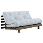 Karup Design - Roots Schlafsofa, 160 x 200 cm, Kiefer carbonbraun / beach blue