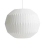 HAY - Nelson Angled Sphere Bubble Pendelleuchte L, off-white