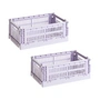 HAY - Colour Crate S Korb-Set, lavender, recycled (2er-Set)
