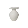 Broste Copenhagen - Florentina Vase, Ø 9,5 cm x H 14 cm, weiß