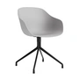 HAY - About A Chair AAC 220, schwarz / concrete grey 2.0 (Kunststoffgleiter)