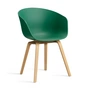 HAY - About A Chair AAC 22, Eiche lackiert / teal green 2.0 (Kunststoffgleiter)