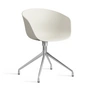 HAY - About A Chair AAC 20, Aluminium poliert / melange cream 2.0 (Filzgleiter)