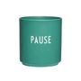 Design Letters - AJ Favourite Porzellan Becher, Pause / antique green