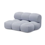 OUT Objekte unserer Tage - Sander Sofa Loveseat, hellblau (Xtreme YS173 by Camira)