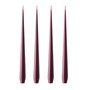 ester & erik - Peitschenkerze, 32 cm, No. 46/2, dark plum / matt (4er-Set)
