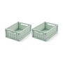 LIEWOOD - Weston Aufbewahrungsbox, 25 x 18 x 9,5 cm, light peppermint (2er-Set)