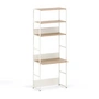 TipToe - Unit Schreibtischsystem, H 215 x 84 cm, Eiche / cream white